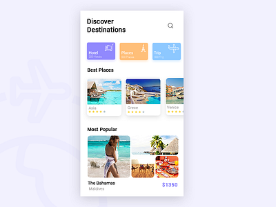 travel interface mobile travel tourism ui travel ui