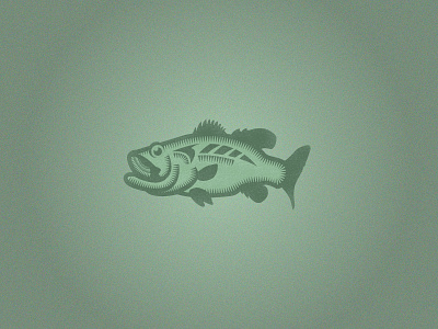 Bass Fish Illustration bass fish flat illustration lake