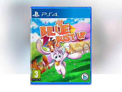 Billie Bust Up Box Art Concept box gaming logo mock up packaging playstation ps4 videogames