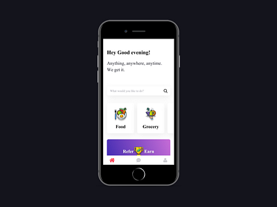 Personal assistant App design concept ios mobile app ui ux