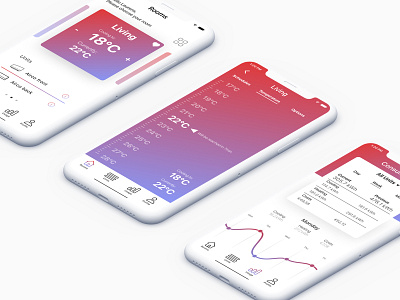 Daikin design gradient graphic design mobile ui ux web