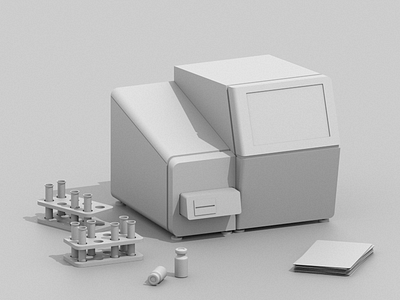 Illumina Sequencer cg cgi dna doctor genom helth lights maxon3d redshift3d render sequencer