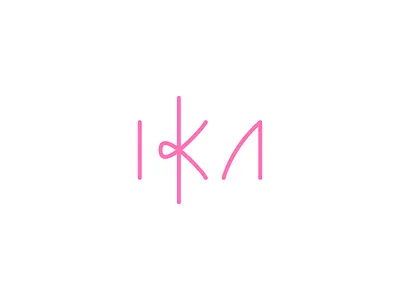 IKA - logotype for women's clothing brand branding clothing light logo logotype pink simple women