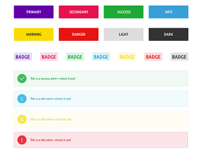 UI Components alert badge button components ui