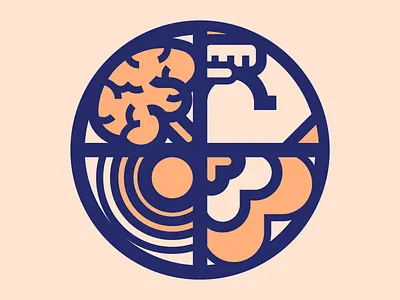 ultra fat lines for your mindzzz 2d flat icons line art vector