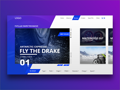 Landing Page 2018 2018 concept e commerce landing page tires