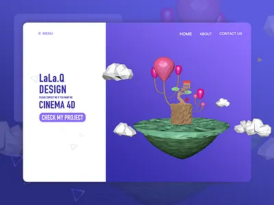 c4d neverland cinema4d design lowpoly photoshop sketch ui website