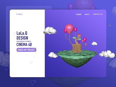 c4d neverland cinema4d design lowpoly photoshop sketch ui website