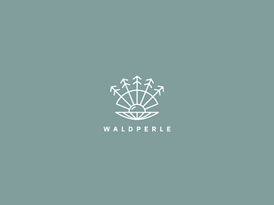 Waldperle forest line logo pearl woods