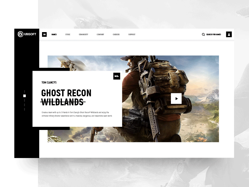 UBISOFT concept concept design ubi ubisoft ubisoft website web interfaces website