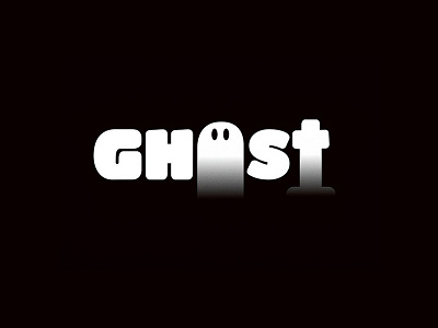 GHOST branding logo typography