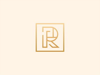 R-Mazing design egypt egyptian gold gradient letters logo minimal r simple square type