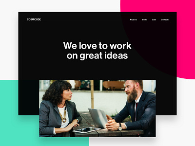 Cosmicode - New Website cosmicode digital design graphics sketch inspiration interface layout studio ui ux web