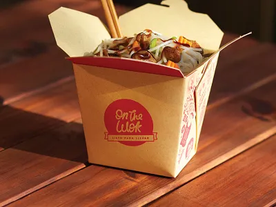 On the Wok asian branding design food illustration mor8 packaging restaurant