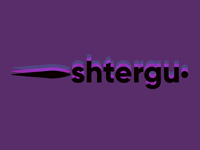 shtergu black branding design graphicdesign logo logos minimal minimalism point purple