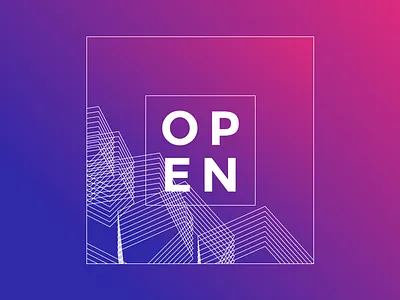 Open crossfit gradients lines open sketch