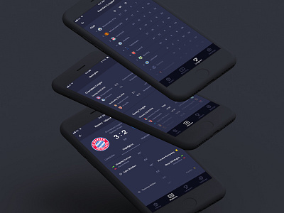 Match App Concept III app bayern football game match score soccer ui ux