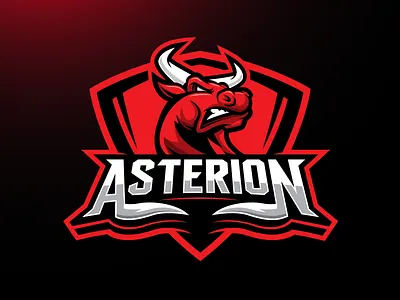 Asterion brand branding bull esport game identity logo logotype mascot sport team youtube