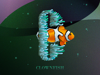 C is for Clownfish abc colours fish illustration letterchallenge typography vector