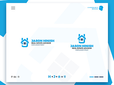 JASON HINISH - Real Estate Logo Concept home house j logo minimal real estate