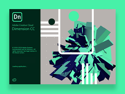 Adobe Splash Screen | Graphics 2018 3d adobe aftereffects branding color design dimensions illustrator swiss typography