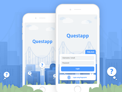 Team collaboration app android app city design flat illustration interface ios iphone team ui ux