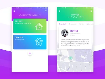 Weredog application application dog dog lover login login screen map view splash screen tracking tracking app welcome screen