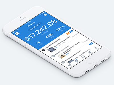 Seller App dashboard ios iphone seller shop stats store ui