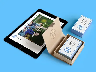 Anna Bober photography branding blue branding business cards identity photographer photography ui ux visual identity website