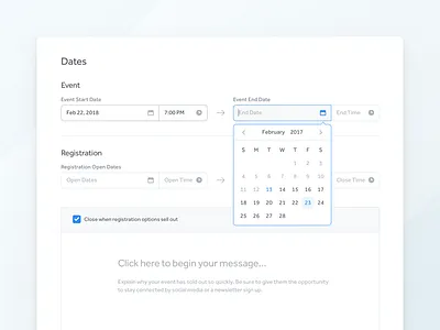 Harder than swipe right blue calendar dates dropdown field form interaction time