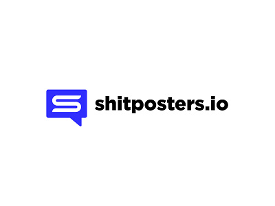 Shitposters.io Logo blockchain brand crypto deign identity logo mark shitposters shitposters.io social twitter