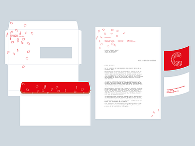 Identity and letterhead design for circulations festival card design letterhead paper post visit