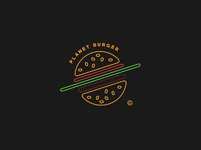 Planet Burger brand branding burger design graphicdesign icon inspiration logo logoinspirations logos symbol