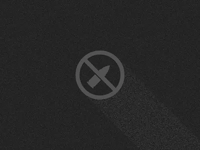 Day 95 - Bullet ban the bullet bullet flat design grain gun icon illustration logo minimal symbol texture