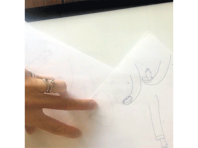 Animation: arm movement animation gif handdrawn illustration pen process