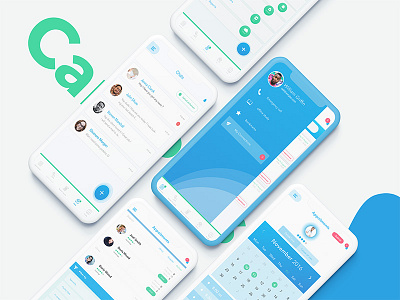 Carepassport android blue ios medical mobile design