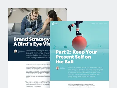 More Typography Exploration blog focus lab sidecar typography ui web design website