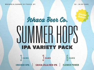 Summer Hops Pack beer craft hops ipa ithaca packaging summer type