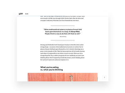 Wolt blog UI details blog product design typography ui design visual design wolt