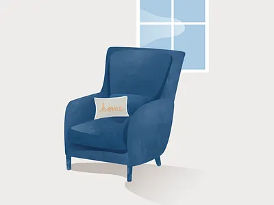 Stay Home armchair blue clouds comfort comfortable couch healthcare home safety sky sofa
