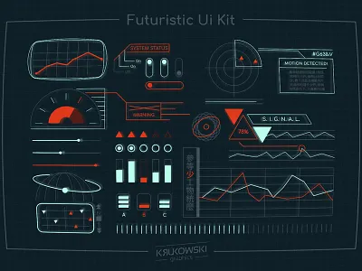 Futuristic Ui Kit Space HUD alien futuristic hud interface space tech