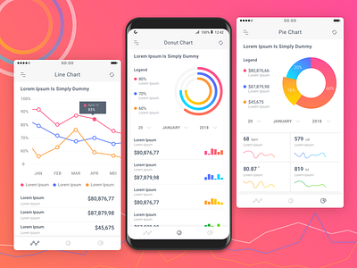 #Exploration | Chart Data on Apps graphic illustration ui ux