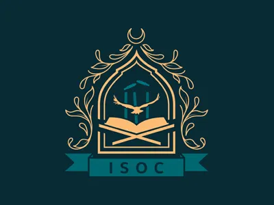 ISOC Crest crest filigree graphi design graphic art islam logo logo design
