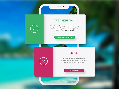 Flash Messages ballistic dailyui error flash hawaii message misil ready