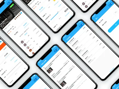 Rong Yao community applet app creative design display healthy community mobile terminal simple ui interface video mutual business