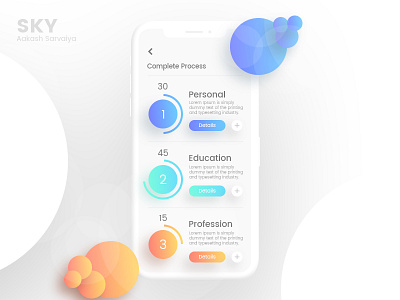 Mobile UI Design color creative design gradient login professional signup ui