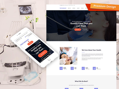 TeethBoost Responsive Website Template design for website mobile website design web design website design website template