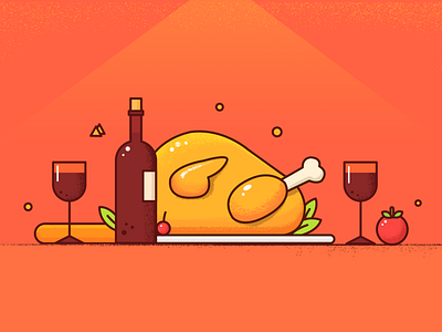 Happy thanksgiving glass thanksgiving turkey wine