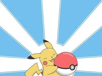 Day 96 - Gadget anime character flat design gadget illustration pikachu pokeball pokemon
