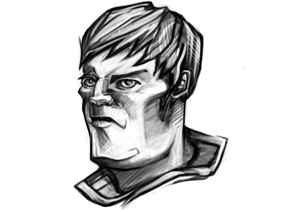 Garen art artwork blackandwhite characterdesign comics drawing drawingart drawings illustration leagueoflegends photoshop portrait